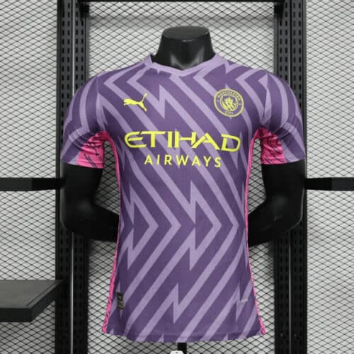 2023/2024 Manchester City Goalkeeper Purple Football Shirt 1:1 Thai Quality - Player Version
