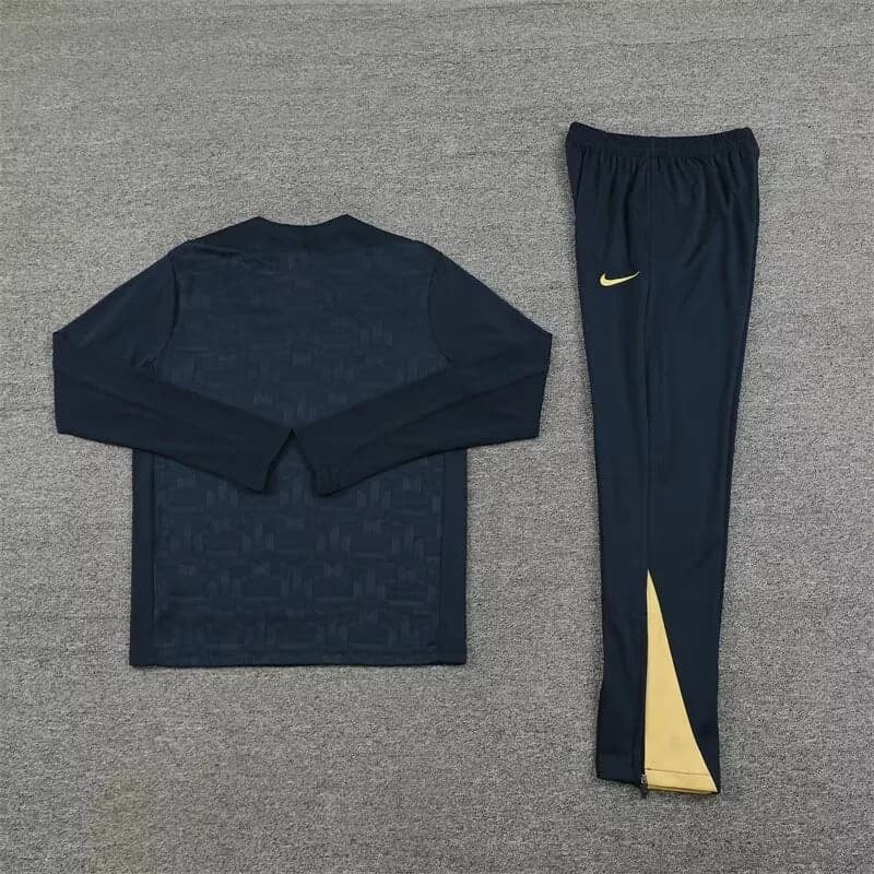 2024/2025 Barcelona Half-Pull Tracksuit Royal blue