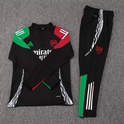 2024/2025 Arsenal Half-Pull Tracksuit  Black 1:1 Thai Quality