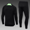2023/2024 Liverpool Half-Pull Tracksuit Black Jersey 1:1 Thai Quality Set