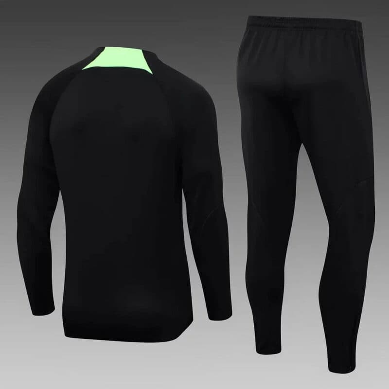 2023/2024 Liverpool Half-Pull Tracksuit Black Jersey 1:1 Thai Quality Set