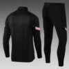 2021/2022 Psg Paris Saint-Germain Half-Pull Tracksuit Black
