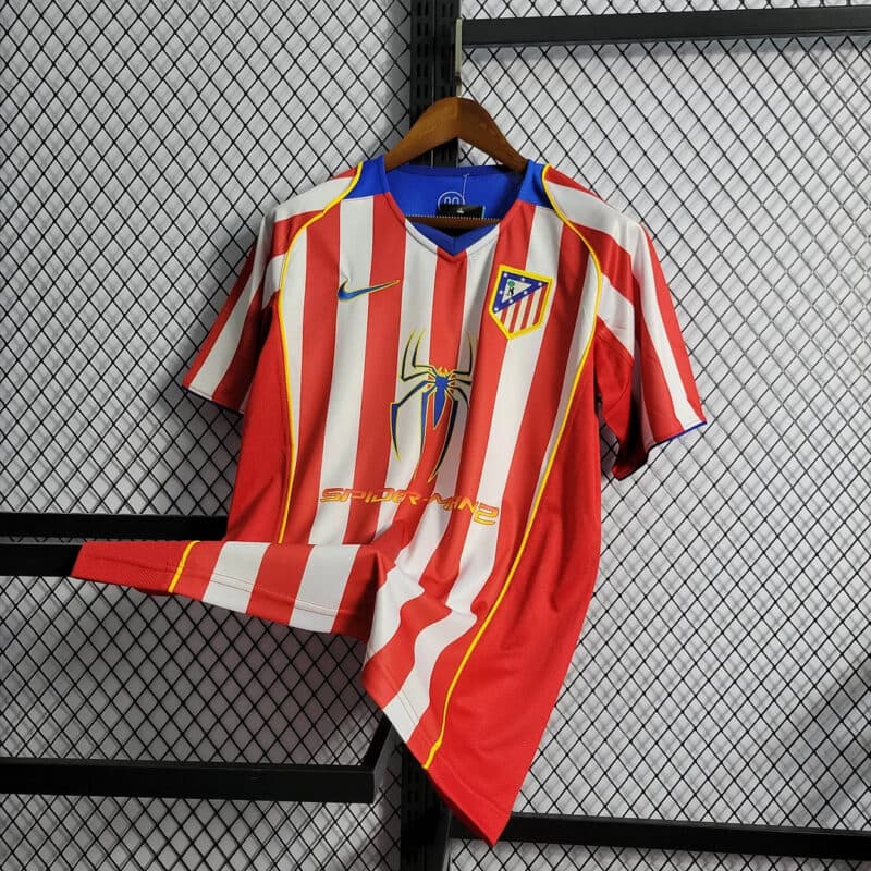 2004/2005 Retro Atletico Madrid Home Soccer Jersey 1:1 Thai Quality