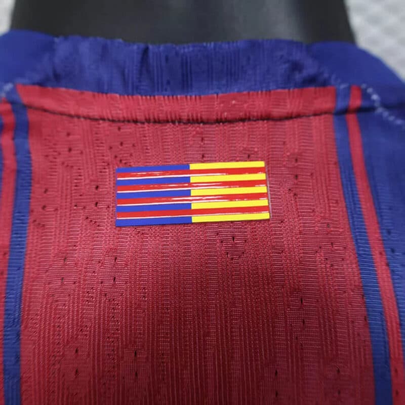 2025/2026 Player Version Long Sleeve Barcelona Home Football Shirt