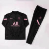 2021/2022 Psg Paris Saint-Germain Half-Pull Tracksuit Black