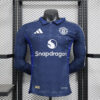 2024/2025 Long Sleeve Player Version Manchester United Away Football Shirt 1:1 Thai Quality