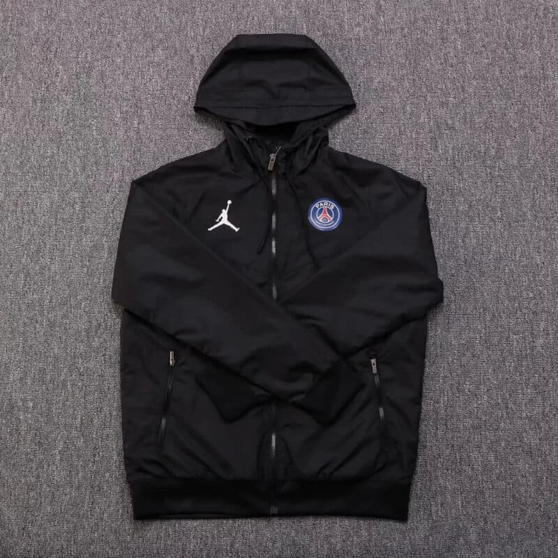 2024/2025 PSG Windbreaker Black Jersey 1:1 Thai Quality