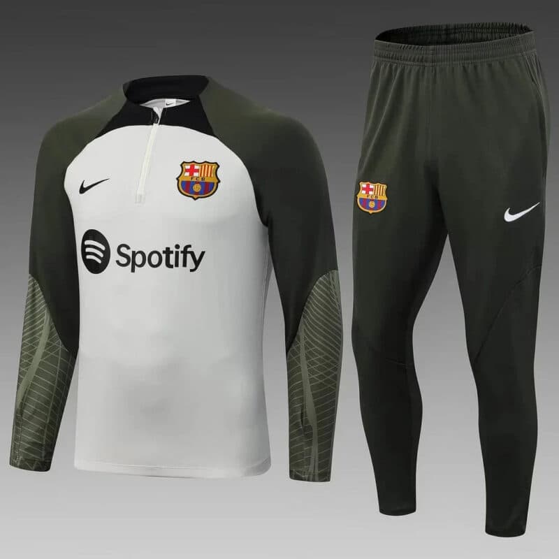 2023/2024 Barcelona Half-Pull Tracksuit Green 1:1 Thai Quality