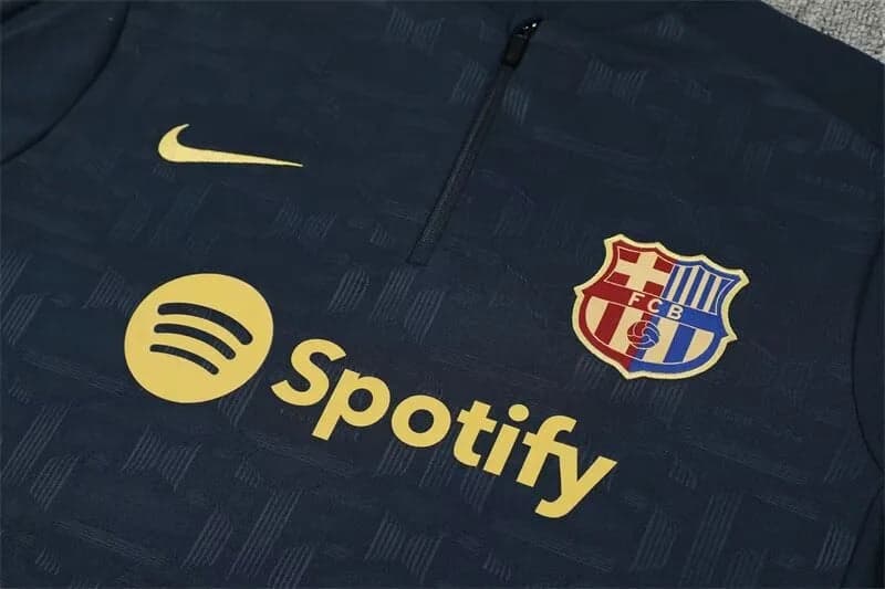 2024/2025 Barcelona Half-Pull Tracksuit Royal blue