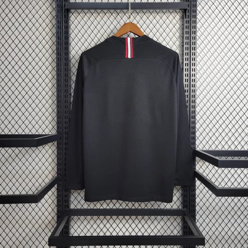 2018/2019 Retro Long Sleeve Paris Saint-Germain Home Football Shirt