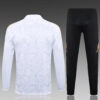 2024/2025 Real Madrid Half-Pull Tracksuit White Football Shirt 1:1 Thai Quality