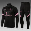 2021/2022 Psg Paris Saint-Germain Half-Pull Tracksuit Black