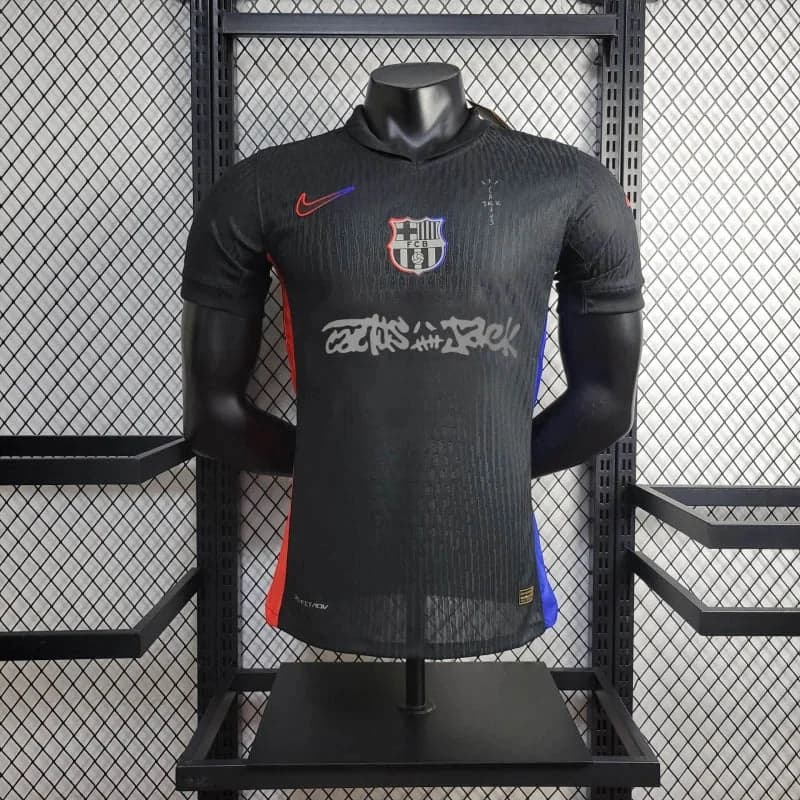 Barcelona x Travis Scott 24/25 Away Football Jersey Player Version