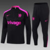 2024/2025 Chelsea Half-Pull Tracksuit Black 1:1 Thai Quality