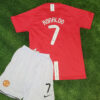 2007/2008 Retro Kids Size Manchester United Home Football Shirt 1:1 Thai Quality